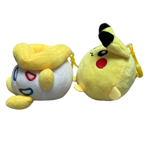 Pokemon Togepi & Pikachu Keychain Plush - Picture 4 of 5
